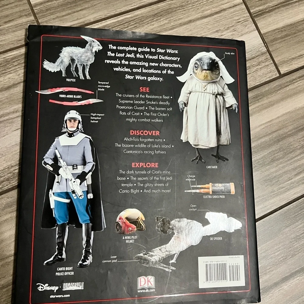 Star Wars The Last Jedi Visual Dictionary - Red and Black